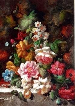 unknow artist Floral, beautiful classical still life of flowers.074 oil painting image